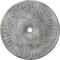 Ekena Millwork Galveston Medallion (Canopies up to 5 7/8"), 51"OD x 3 5/8"ID x 3 3/8"P, Ultra Pure White Crackle CM51GLUWC - alternate 1
